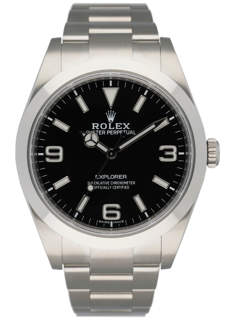 Rolex Oyster perpetual Explorer 214270 Men's Watch Box & Papers