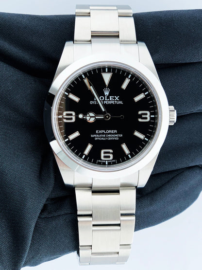 Rolex Explorer 214270 Mens Watch Box Papers
