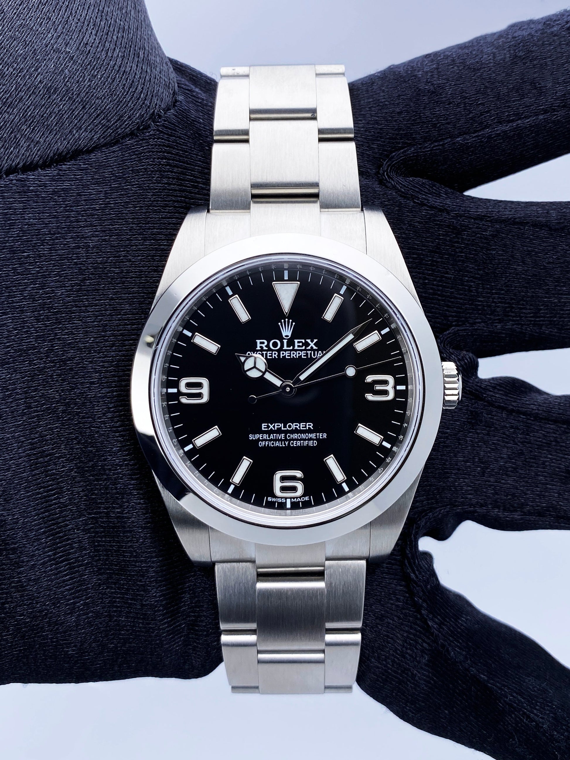 Rolex Explorer 214270 Mens Watch Box Papers
