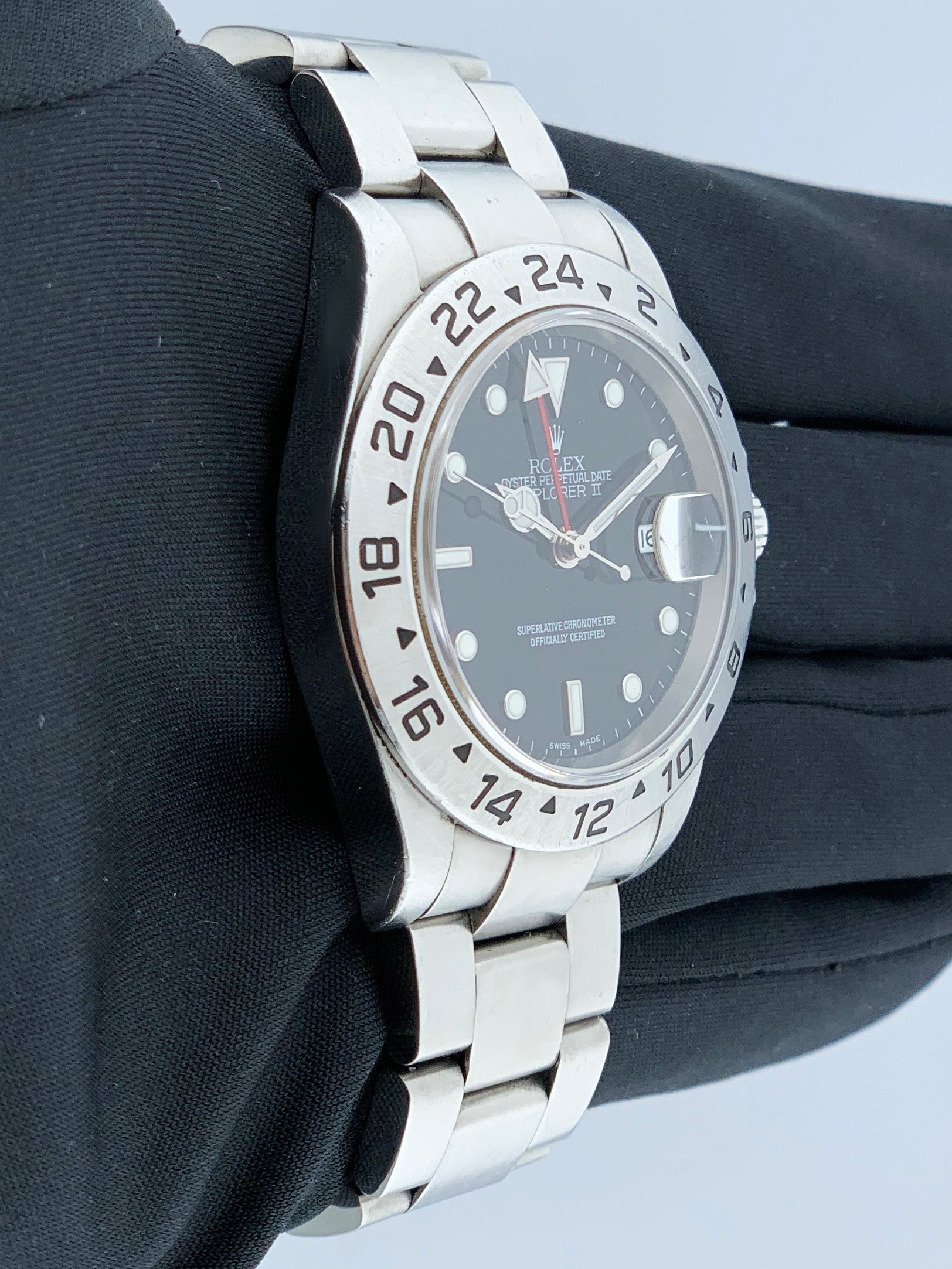 Rolex Explorer II 16570 Black Dial Mens Watch Box & Papers