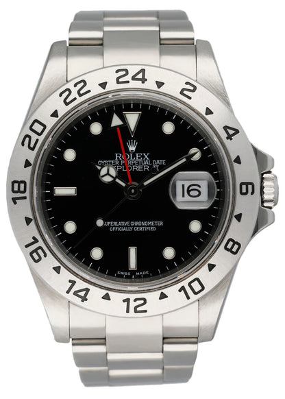 Rolex Explorer II 16570 Black Dial Mens Watch Box & Papers