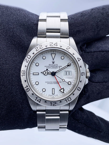 Rolex Explorer II 16570 White Dial Mens Watch