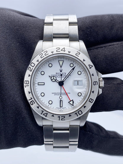 Rolex Explorer II 16570 White Dial Mens Watch Box Papers
