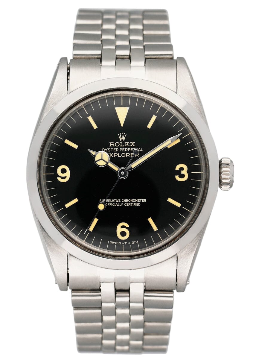 Rolex explorer black dial on sale