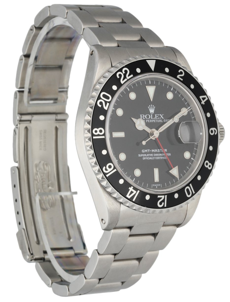 Rolex GMT Master 16700 ’Swiss’ Dial Men’s Watch Box & papers - Wristwatch