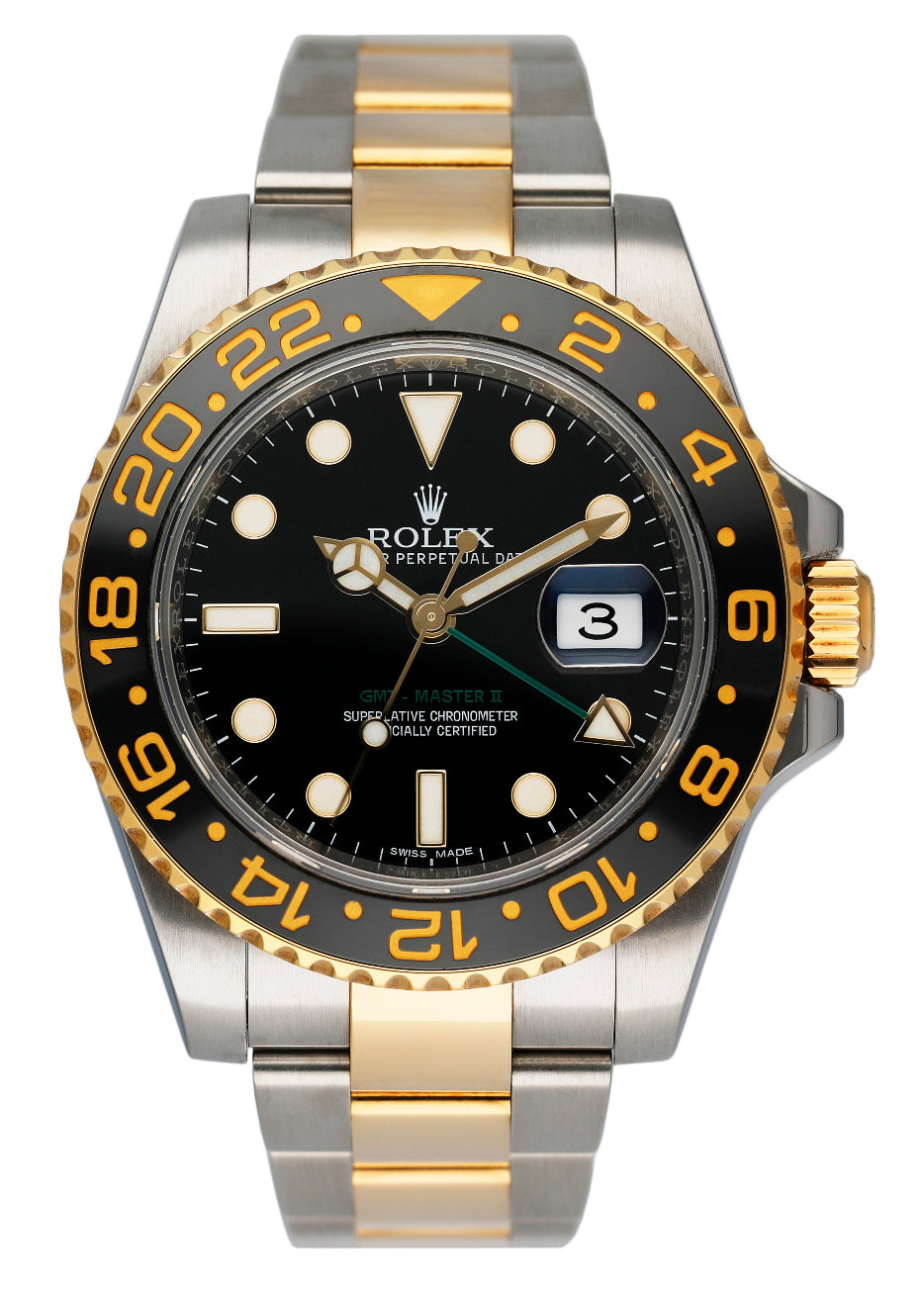 Rolex GMT Master II 116713LN Two Tone Mens Watch Box Papers - Wristwatch