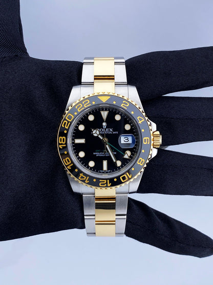Rolex GMT Master II 116713LN Two Tone Mens Watch Box Papers - Wristwatch