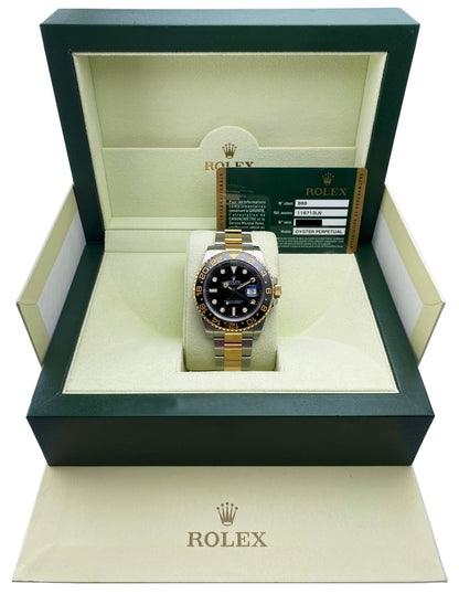 Rolex GMT Master II 116713LN Two Tone Mens Watch Box Papers - Wristwatch
