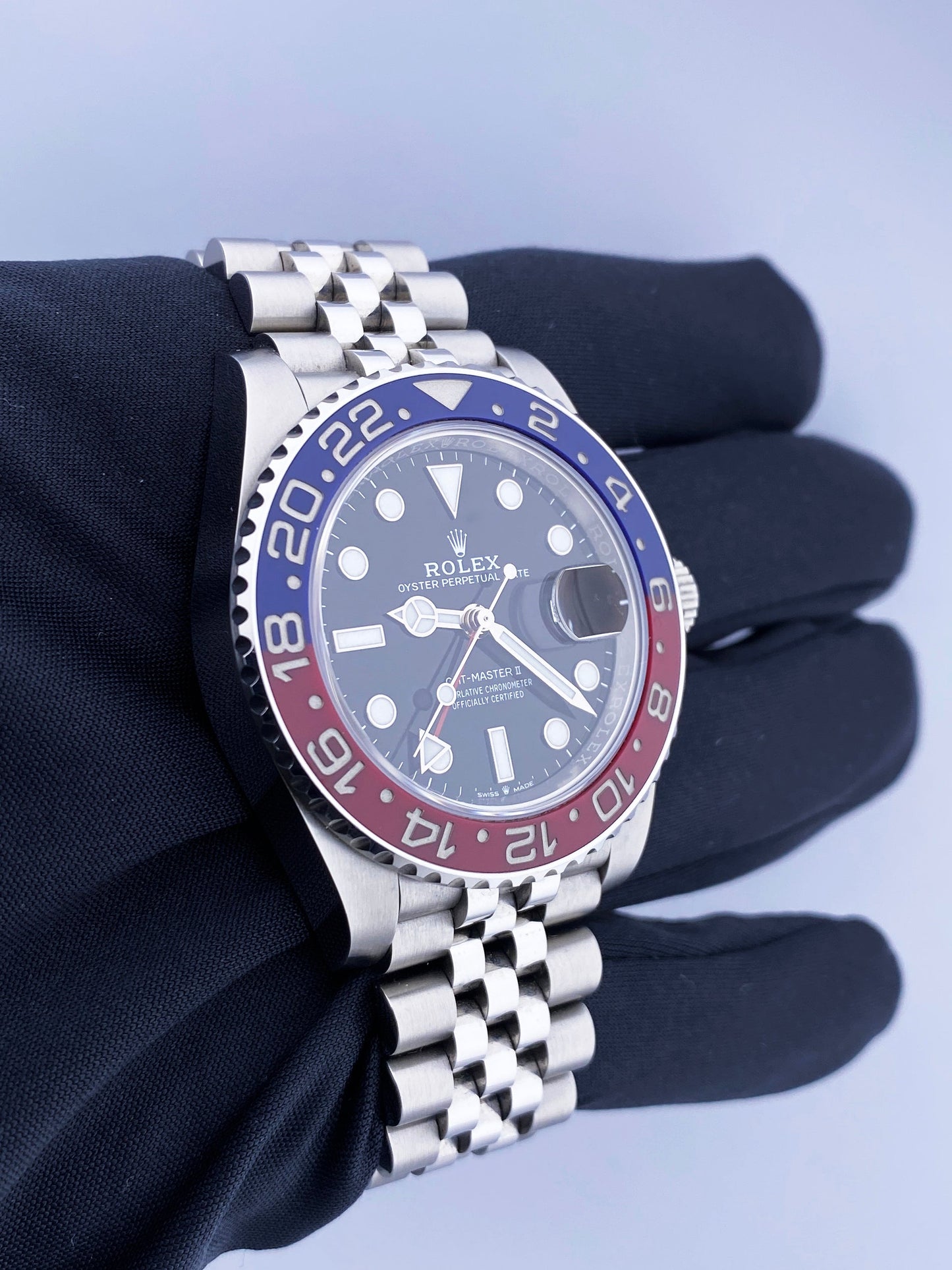 Rolex GMT-Master II 126710BLRO "Pepsi" Mens Watch Box & Papers
