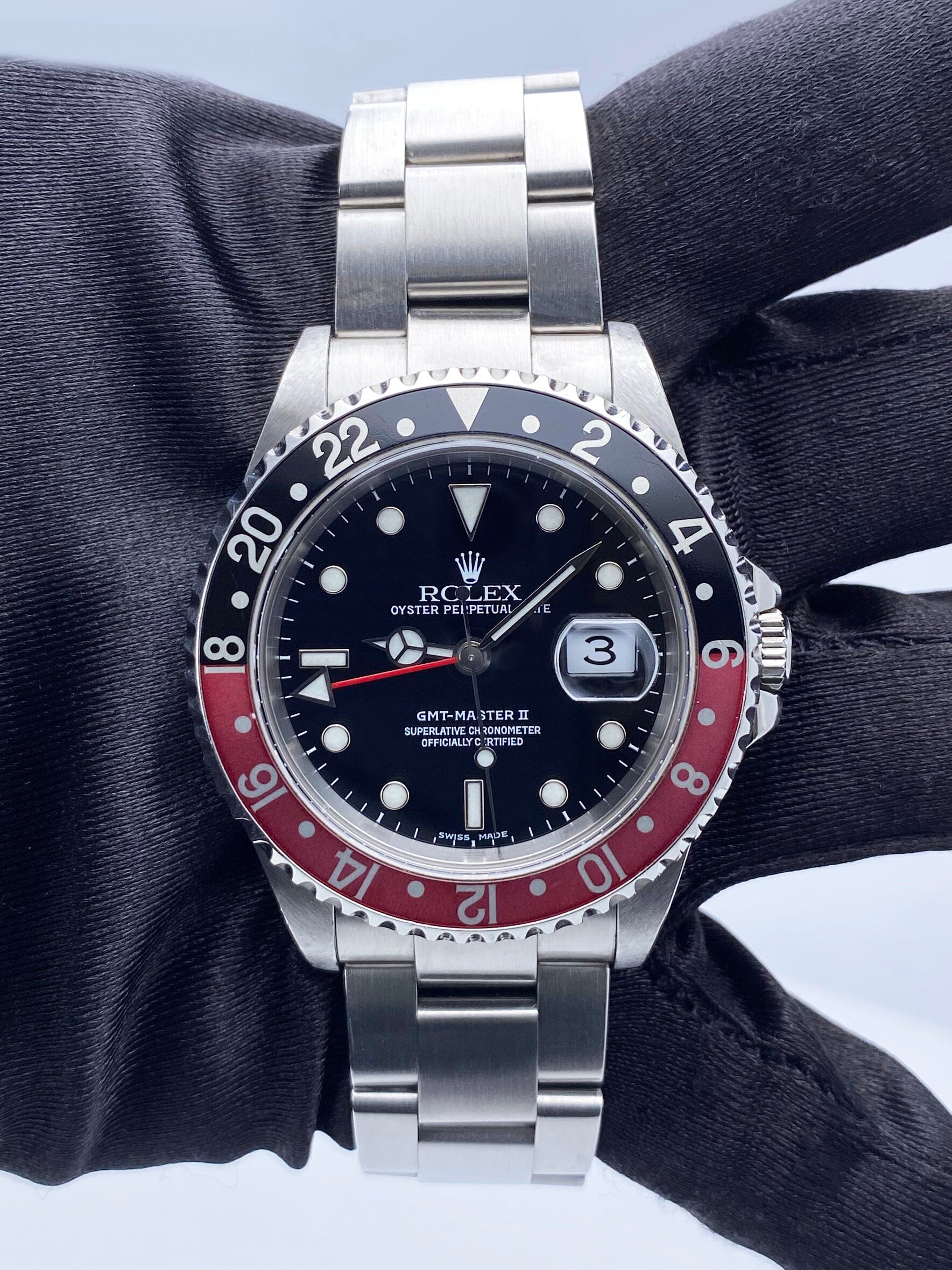 Rolex GMT Master II 16710 "Coke" Bezel Mens Watch Box Papers