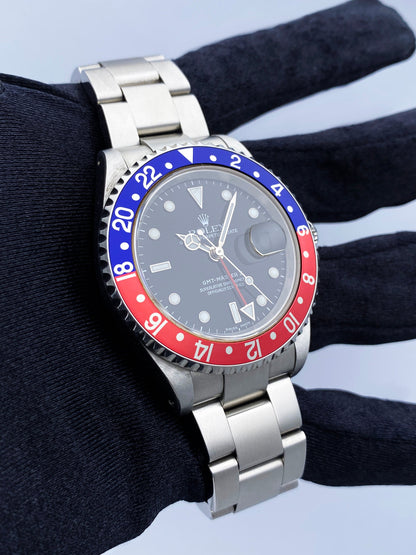 Rolex GMT Master II 16710 Pepsi Bezel Mens Watch