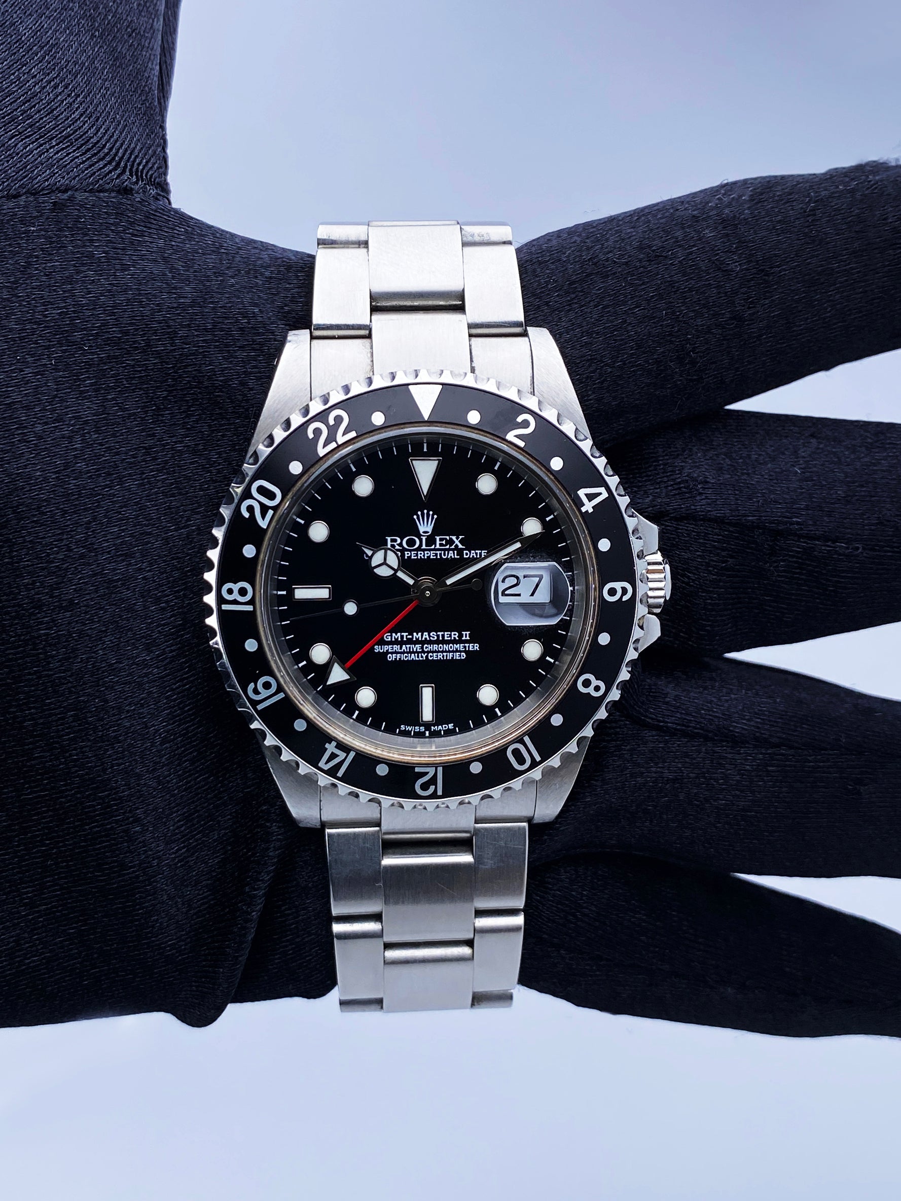 Rolex GMT Master II 16710 Stainless Steel Mens Watch