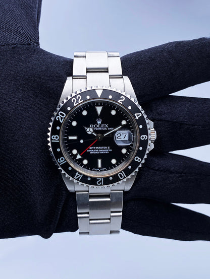 Rolex GMT Master II 16710 Stainless Steel Mens Watch