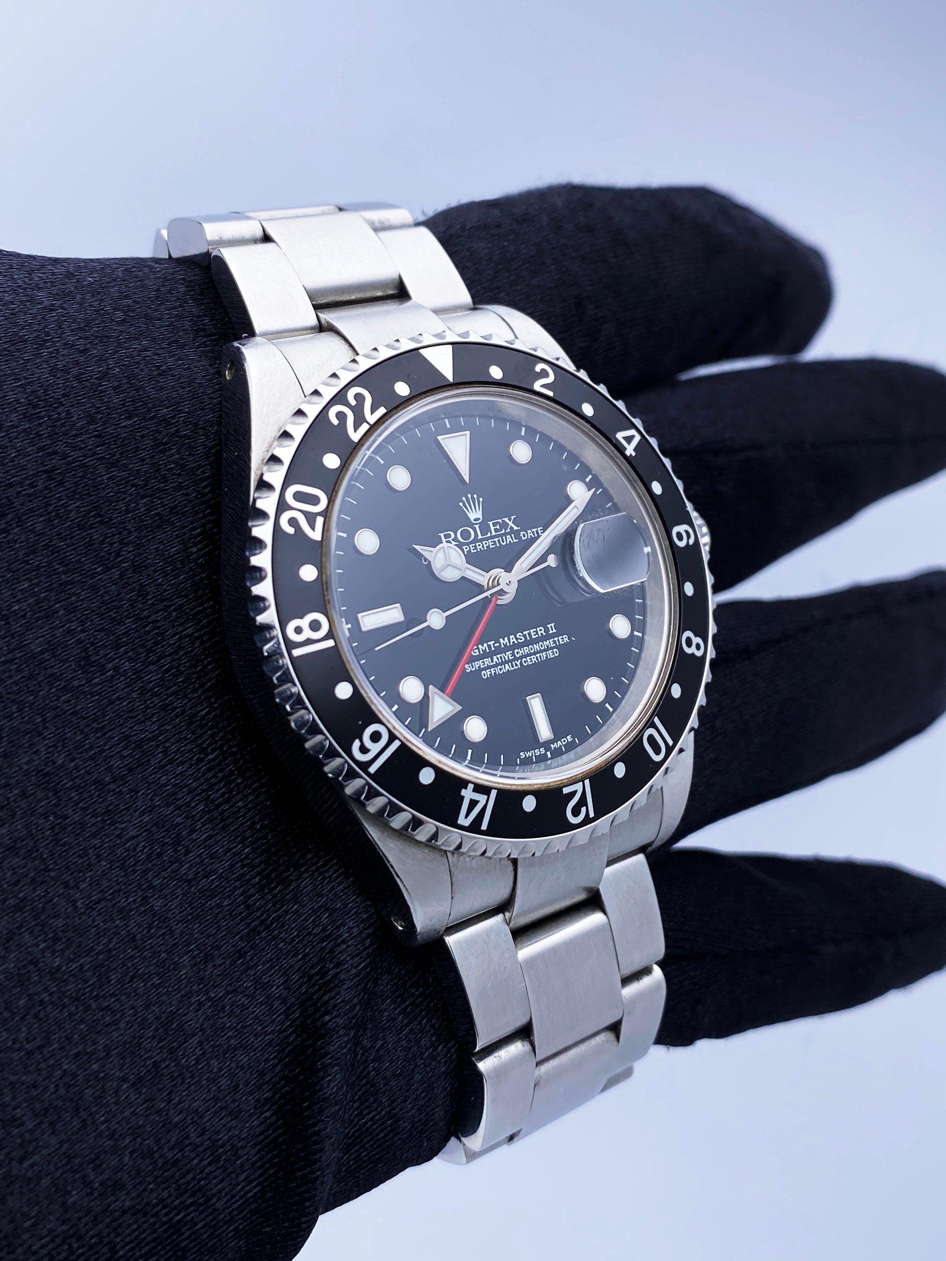 Rolex GMT Master II 16710 Stainless Steel Mens Watch