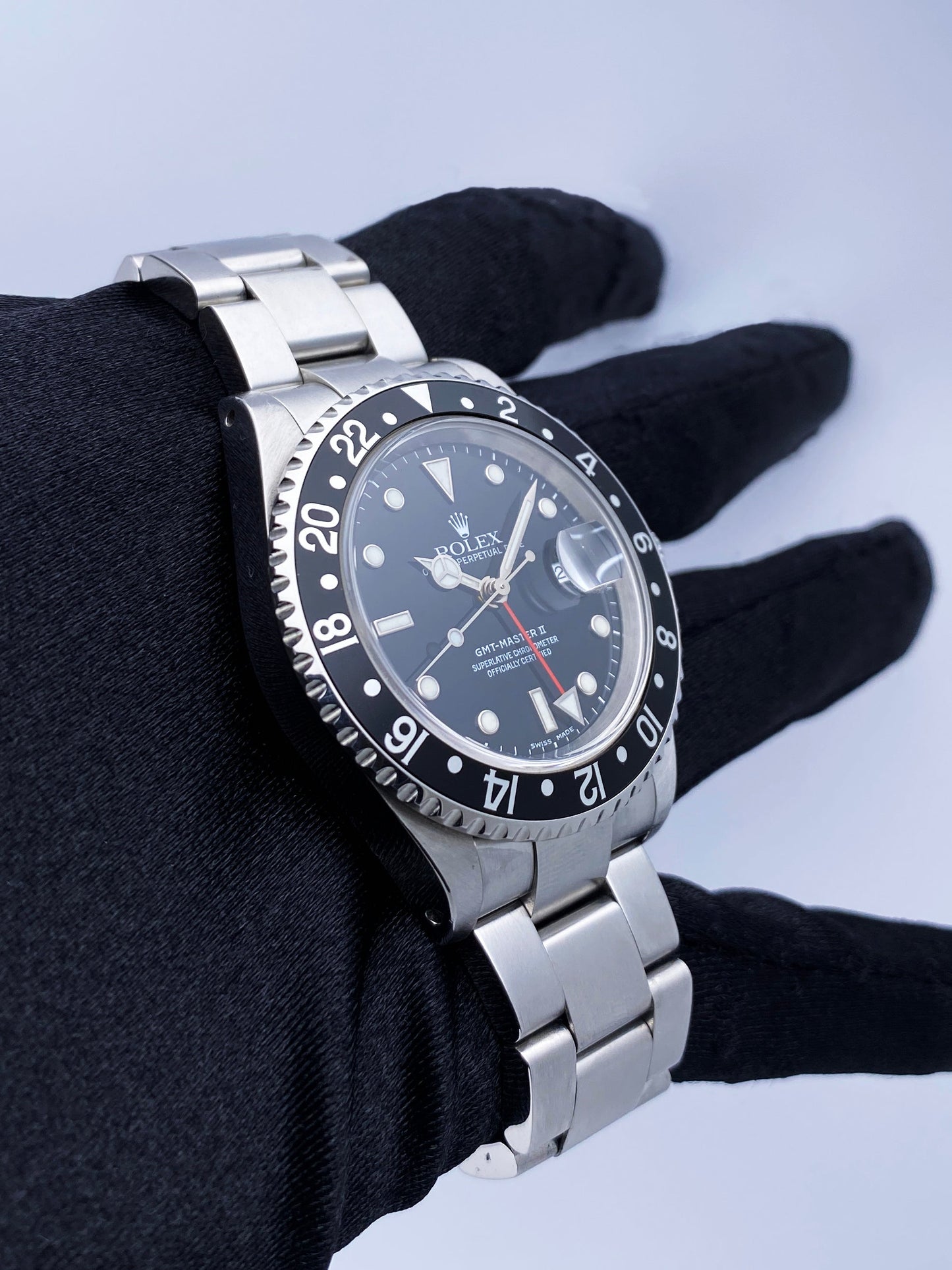 Rolex GMT Master II 16710 Stainless Steel Mens Watch - Virtual