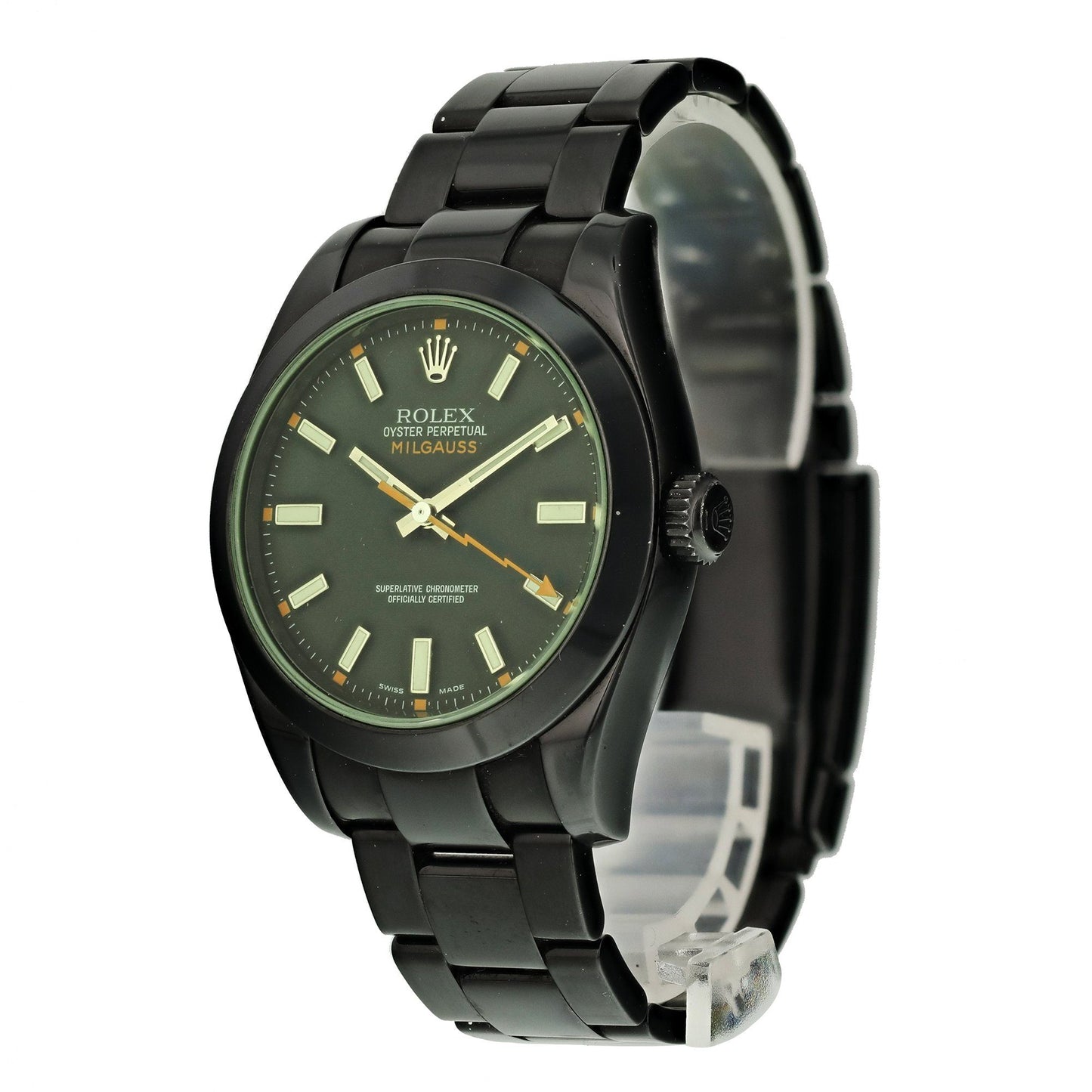 Rolex Milgauss 116400 Custom PVD Mens Watch