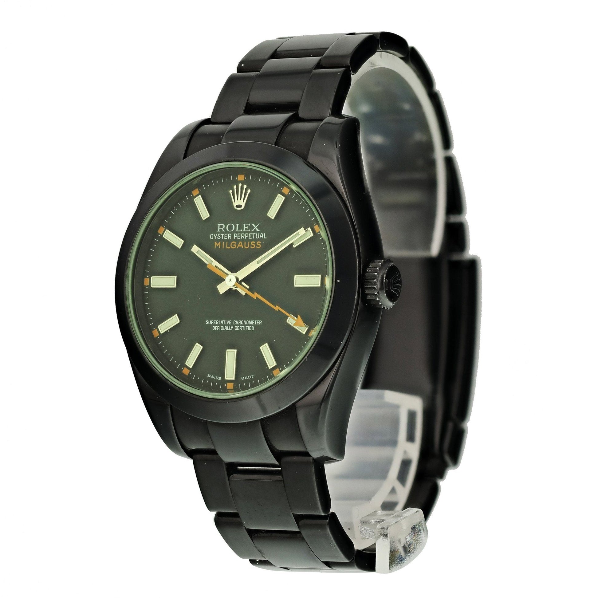 Rolex Milgauss 116400 Custom PVD Mens Watch