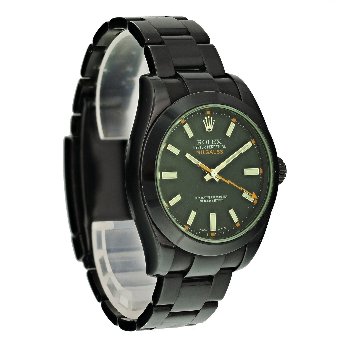 Rolex Milgauss 116400 Custom PVD Mens Watch