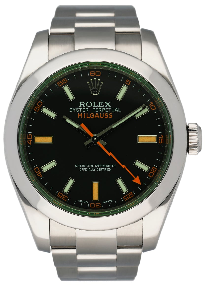 Rolex Milgauss 116400GV Men's Watch Box & Papers