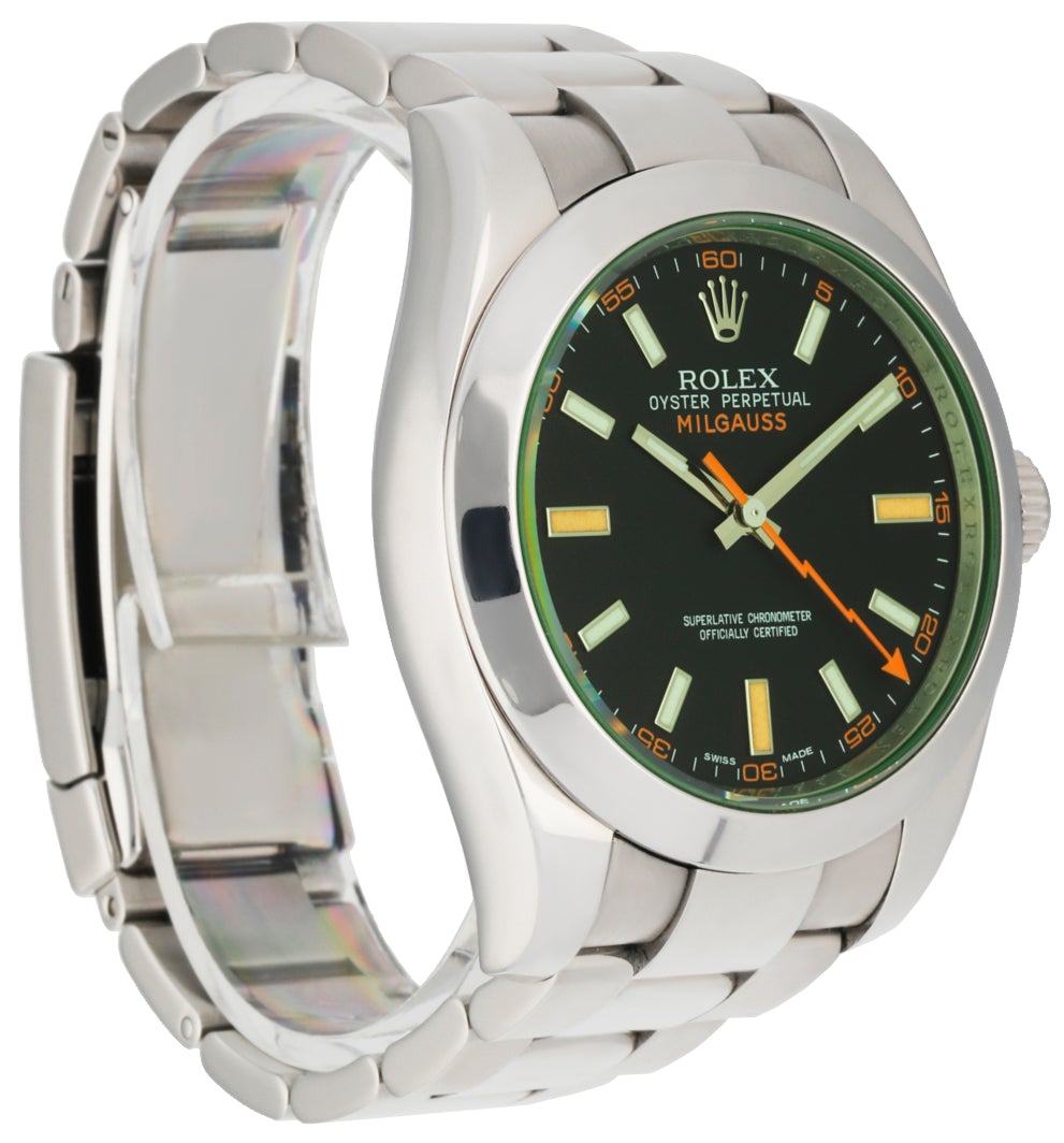 Rolex Milgauss 116400GV Men's Watch Box & Papers