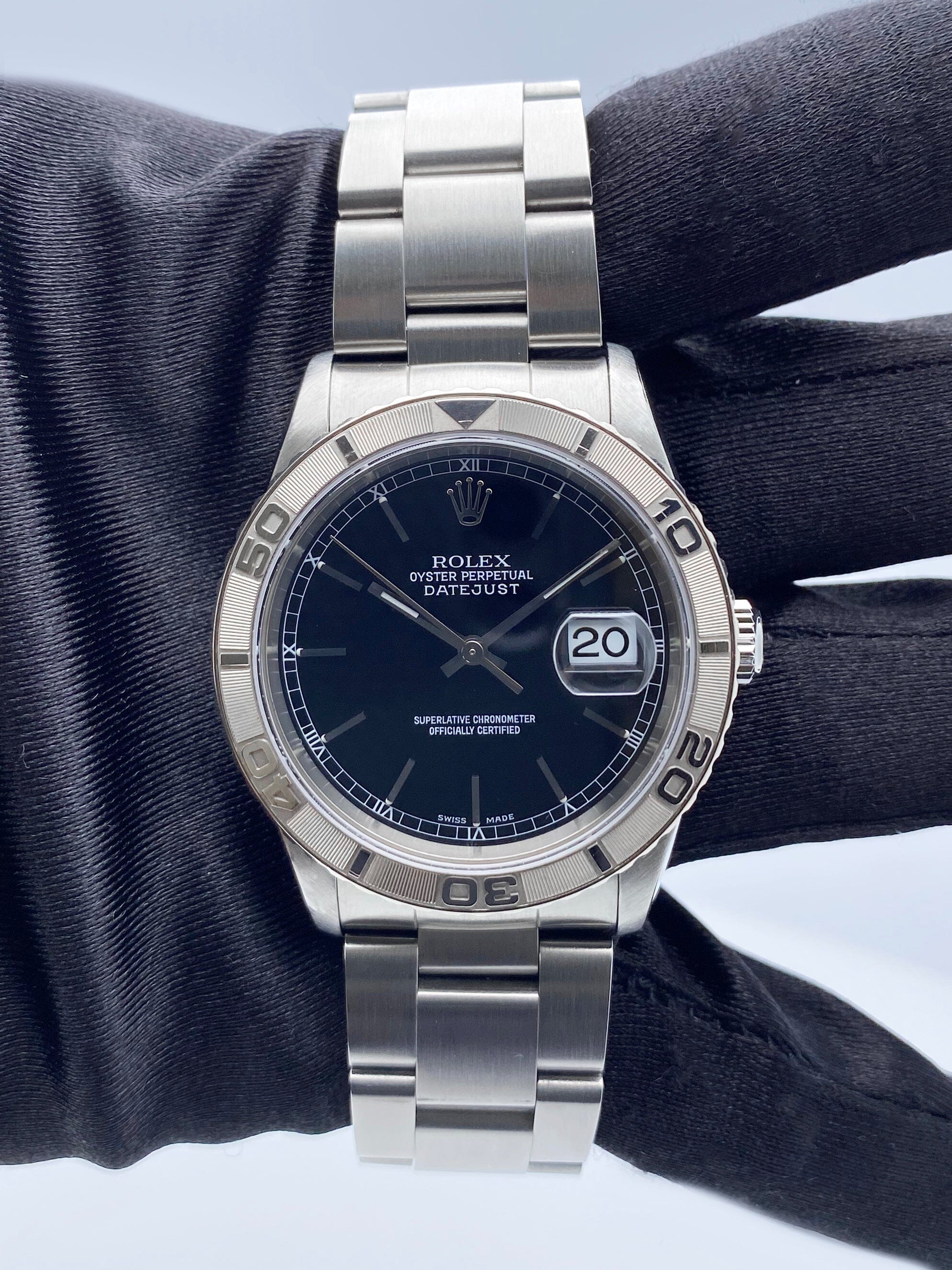 腕時計 ROLEX OYSTER PERPETUAL DATEJUST 179384-0002 Rolex Lady-Datejust 26 Black Dial Womens Watch