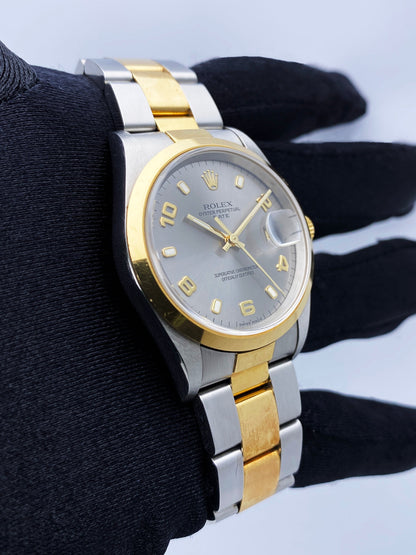 Rolex Oyster Perpetual 14203 Slate Dial Mens Watch