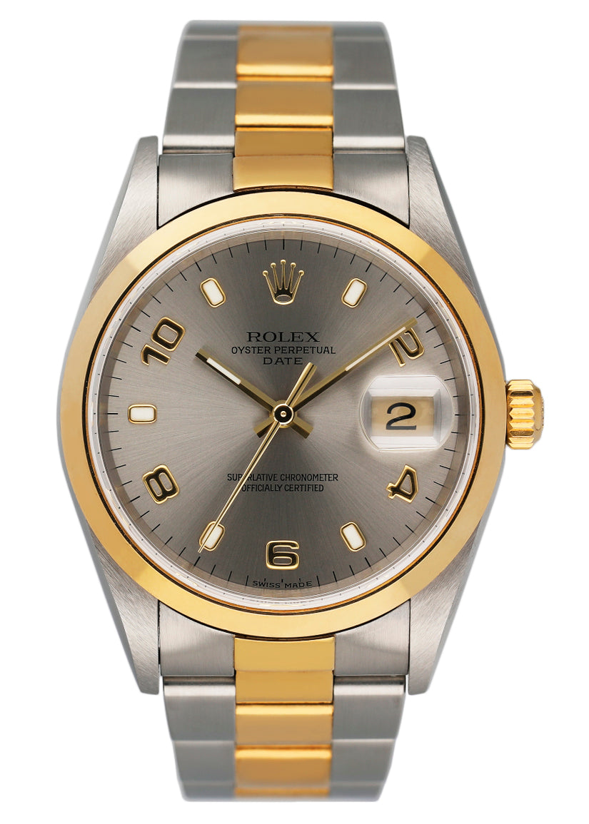 Rolex Oyster Perpetual 14203 Slate Dial Mens Watch