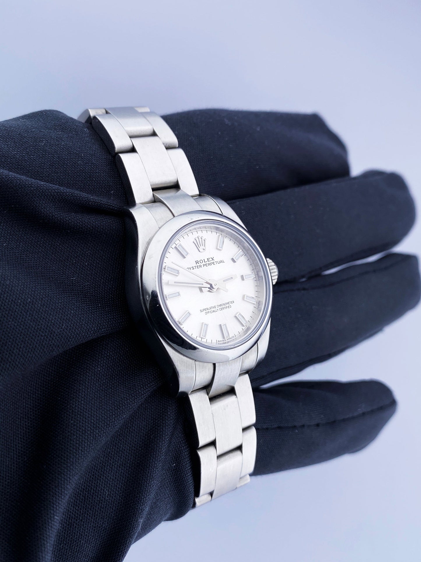 Rolex Oyster Perpetual 17620 Sliver Dial Steel Ladies Watch - Wristwatch