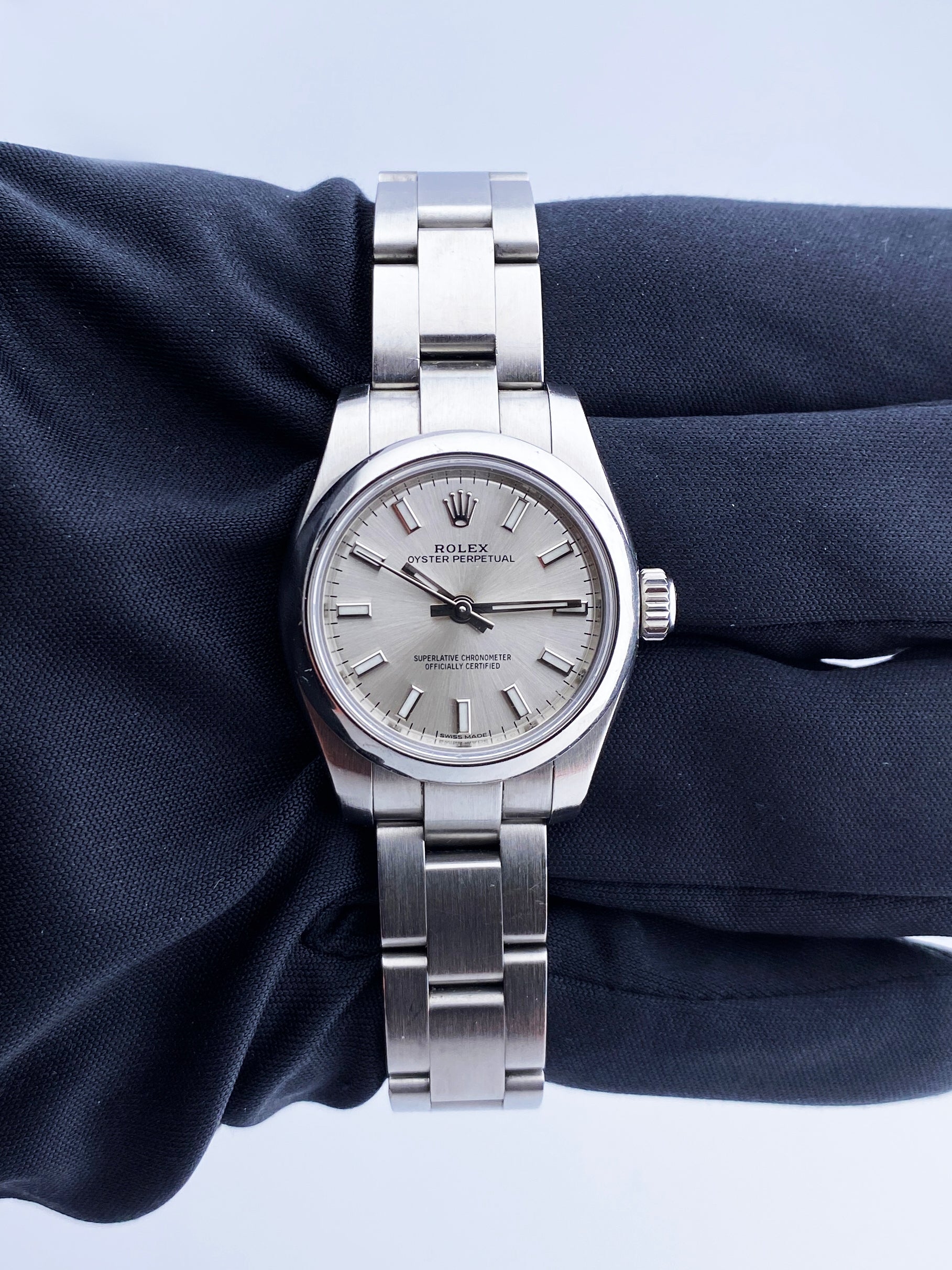Rolex Oyster Perpetual 17620 Sliver Dial Steel Ladies Watch - Wristwatch