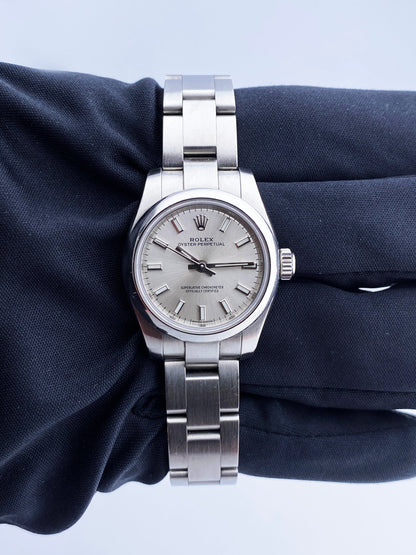 Rolex Oyster Perpetual 17620 Sliver Dial Steel Ladies Watch - Wristwatch