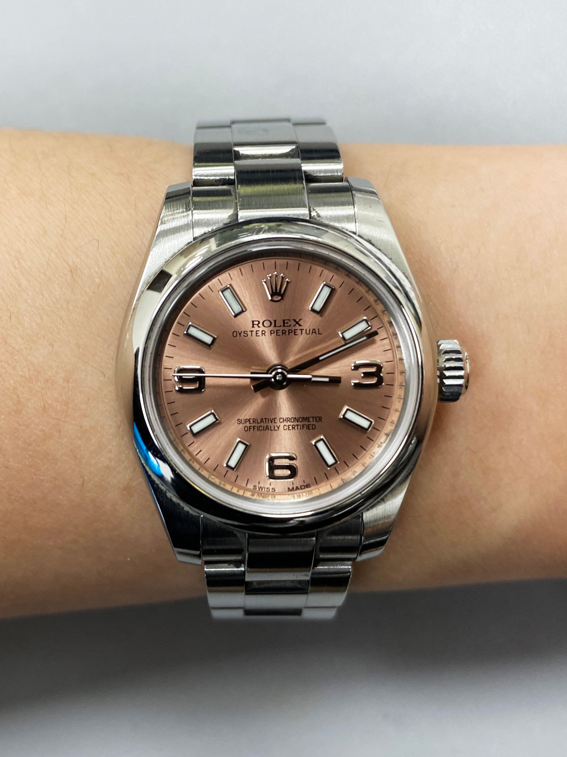 Rolex Oyster Perpetual 176200 Stainless Steel Ladies Watch Box & Papers