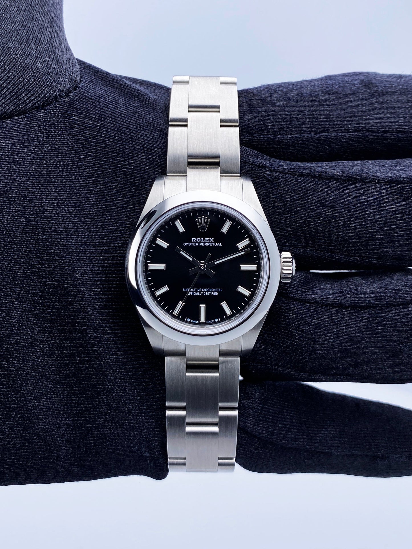 Rolex Oyster Perpetual 276200 Black Dial Ladies Watch Box Papers - Virtual