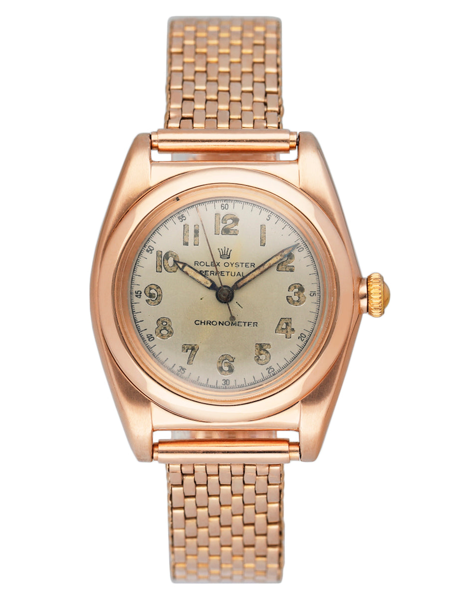 Rolex Oyster Perpetual 3131 14K Rose Gold Watch