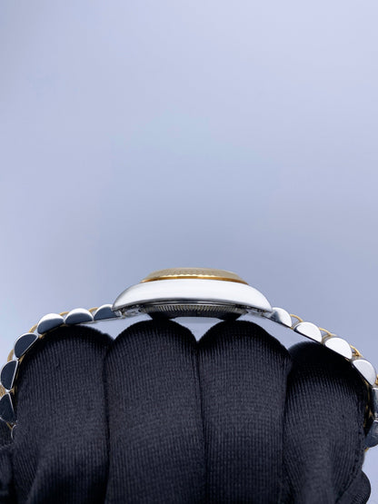 Rolex Oyster Perpetual 67193 Diamond Silver Dial Two Tone Ladies Watch - Wristwatch