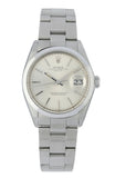 Rolex Oyster Perpetual Date 1500 non quick 34mm steel watch serial 3613598 circa 1974