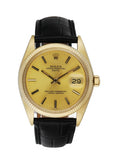 Rolex Oyster Perpetual Date 1503 18K Yellow Gold Vintage Watch - Wristwatch