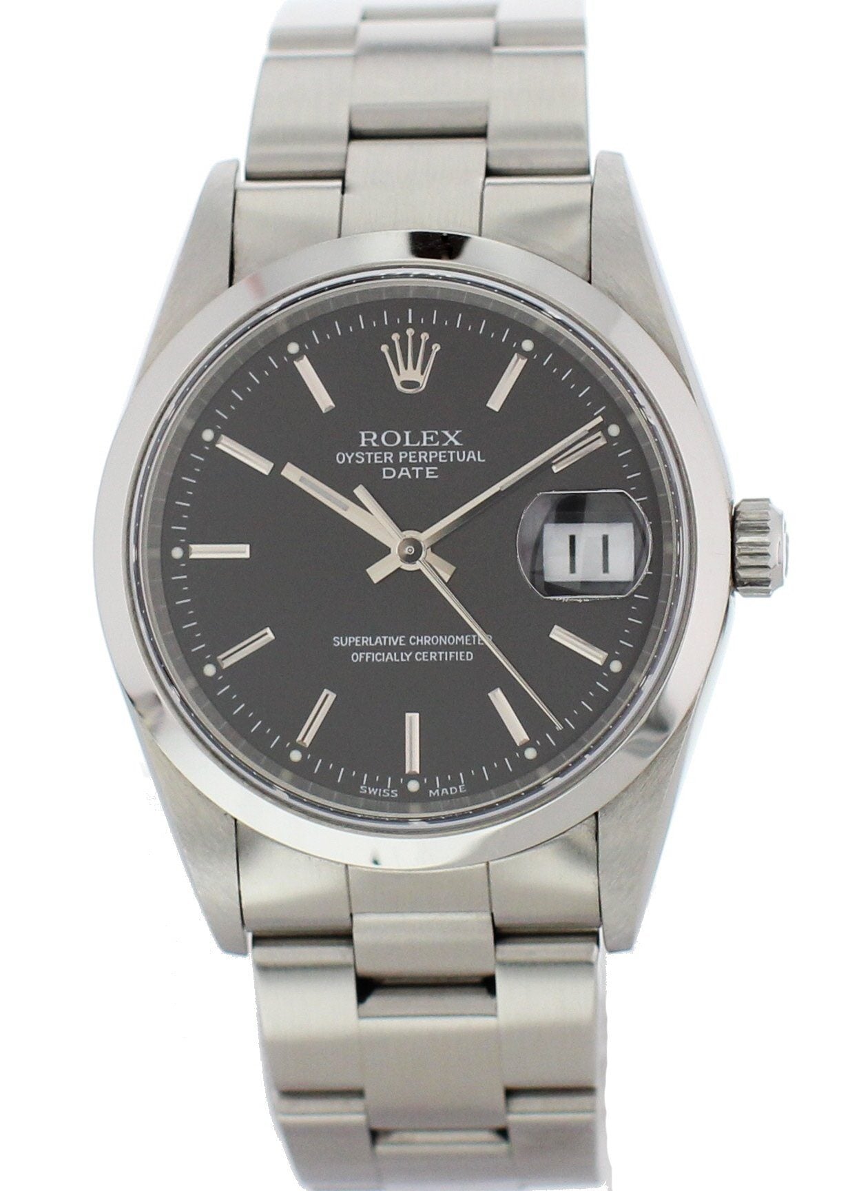 Rolex Oyster Perpetual Date 15200 Mens Watch Box Papers - Wristwatch