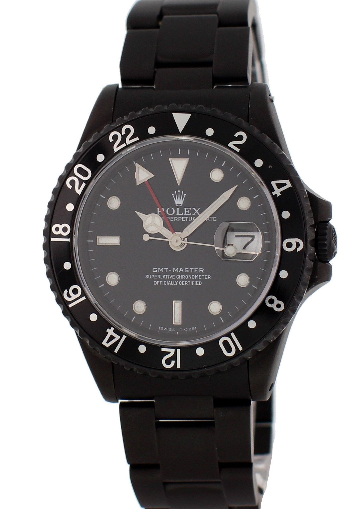 Rolex Oyster Perpetual Date GMT Master 16700 Black PVD Mens Watch