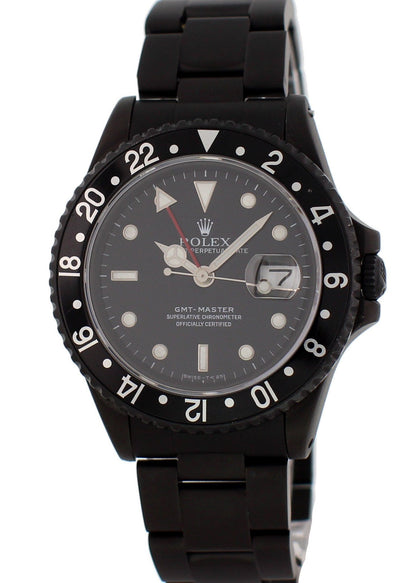 Rolex Oyster Perpetual Date GMT Master 16700 Black PVD Mens Watch