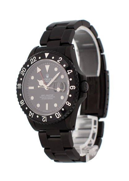 Rolex Oyster Perpetual Date GMT Master 16700 Black PVD Mens Watch