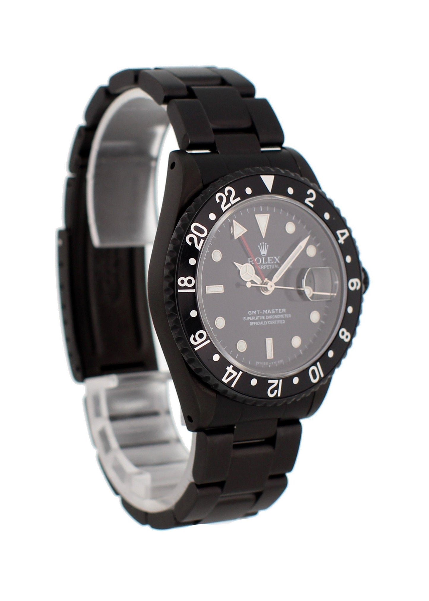 Rolex Oyster Perpetual Date GMT Master 16700 Black PVD Mens Watch