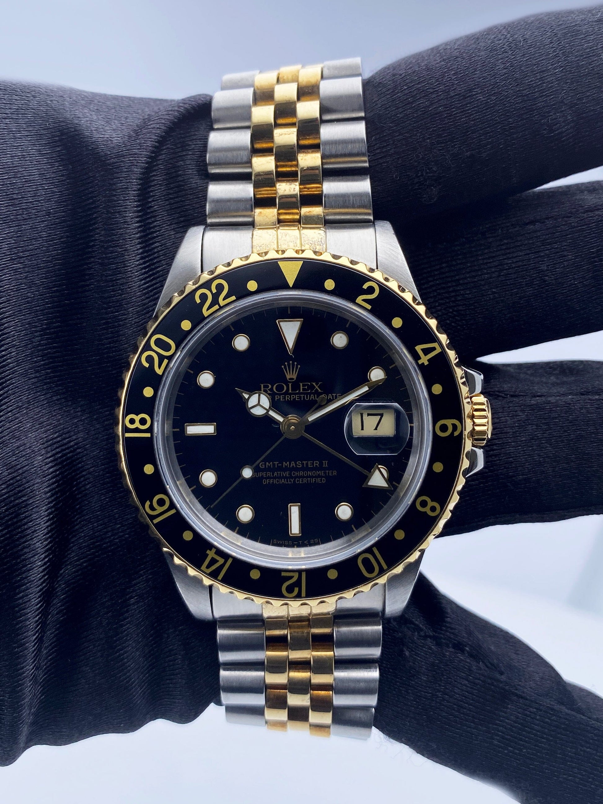Rolex Oyster Perpetual Date GMT Master ll 16713 Mens Watch