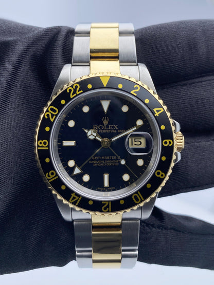 Rolex Oyster Perpetual Date GMT Master ll 16713 Mens Watch