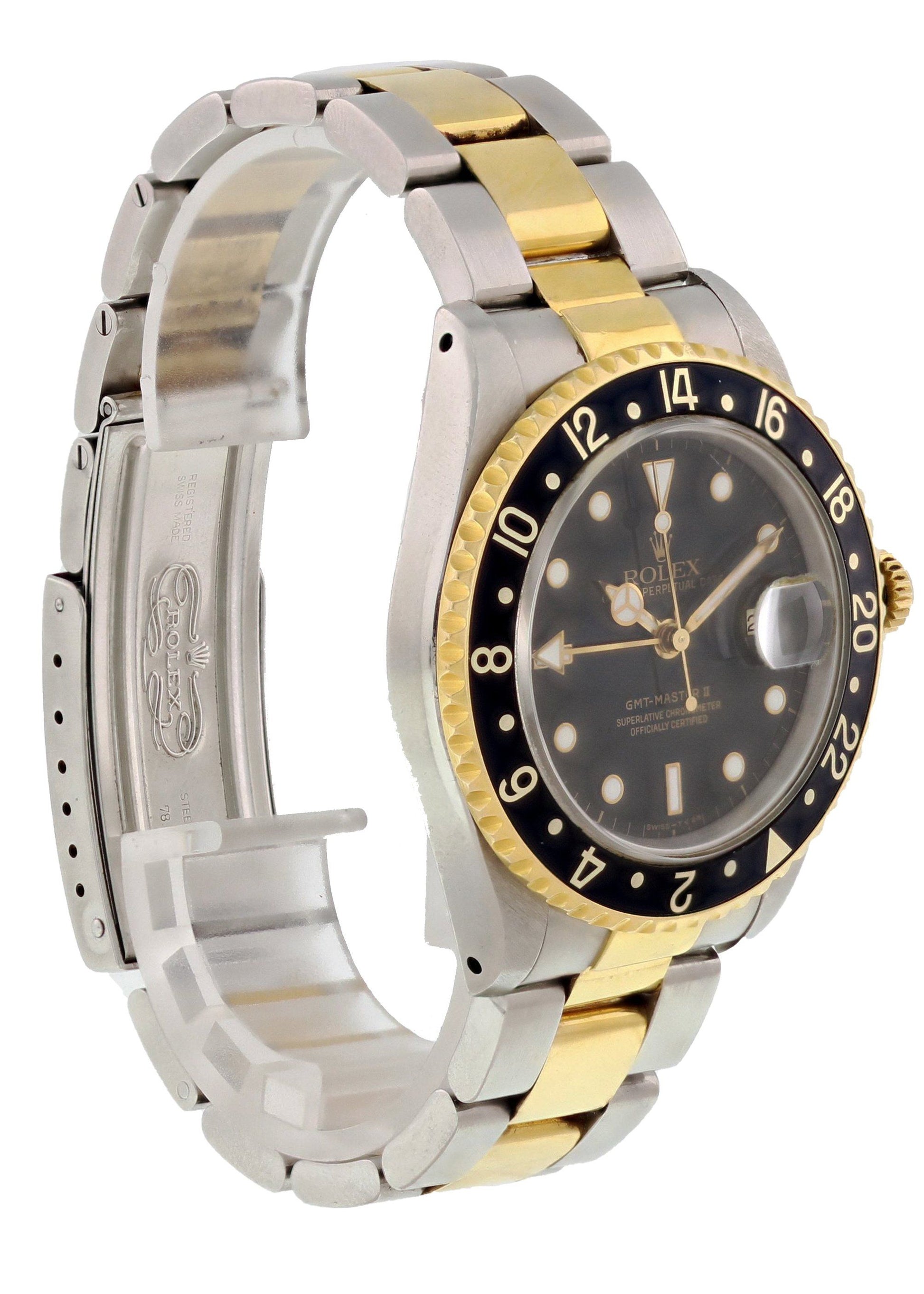 Rolex Oyster Perpetual Date GMT Master ll 16713 Mens Watch Box Papers - Wristwatch