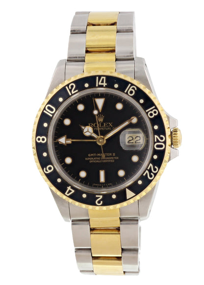 Rolex Oyster Perpetual Date GMT Master ll 16713 Mens Watch Box Papers - Wristwatch