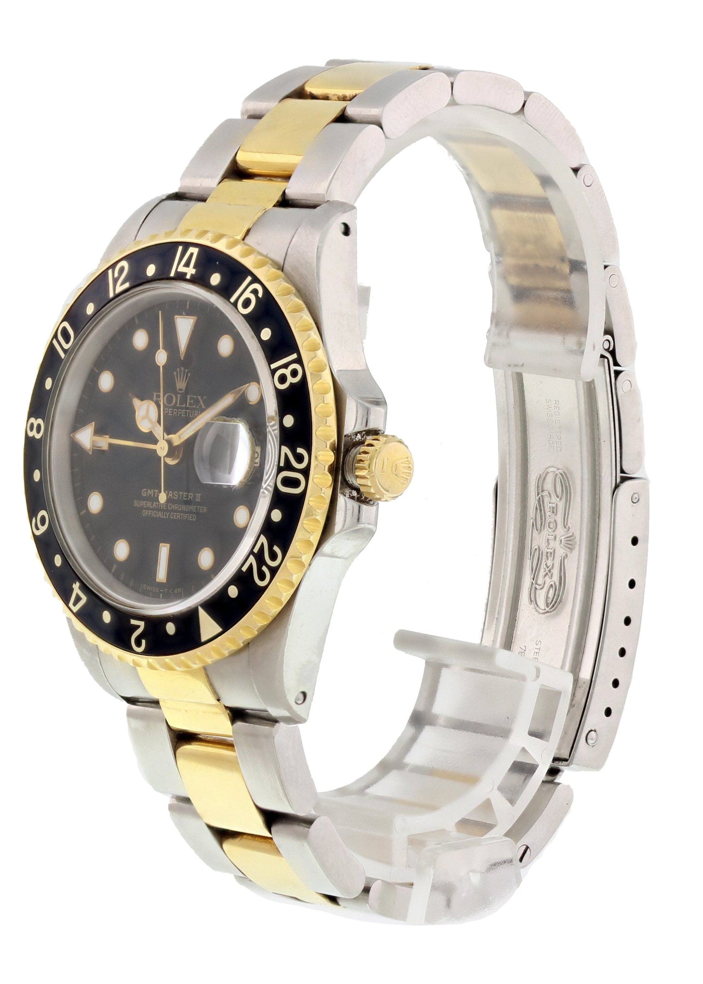 Rolex Oyster Perpetual Date GMT Master ll 16713 Mens Watch Box Papers - Wristwatch