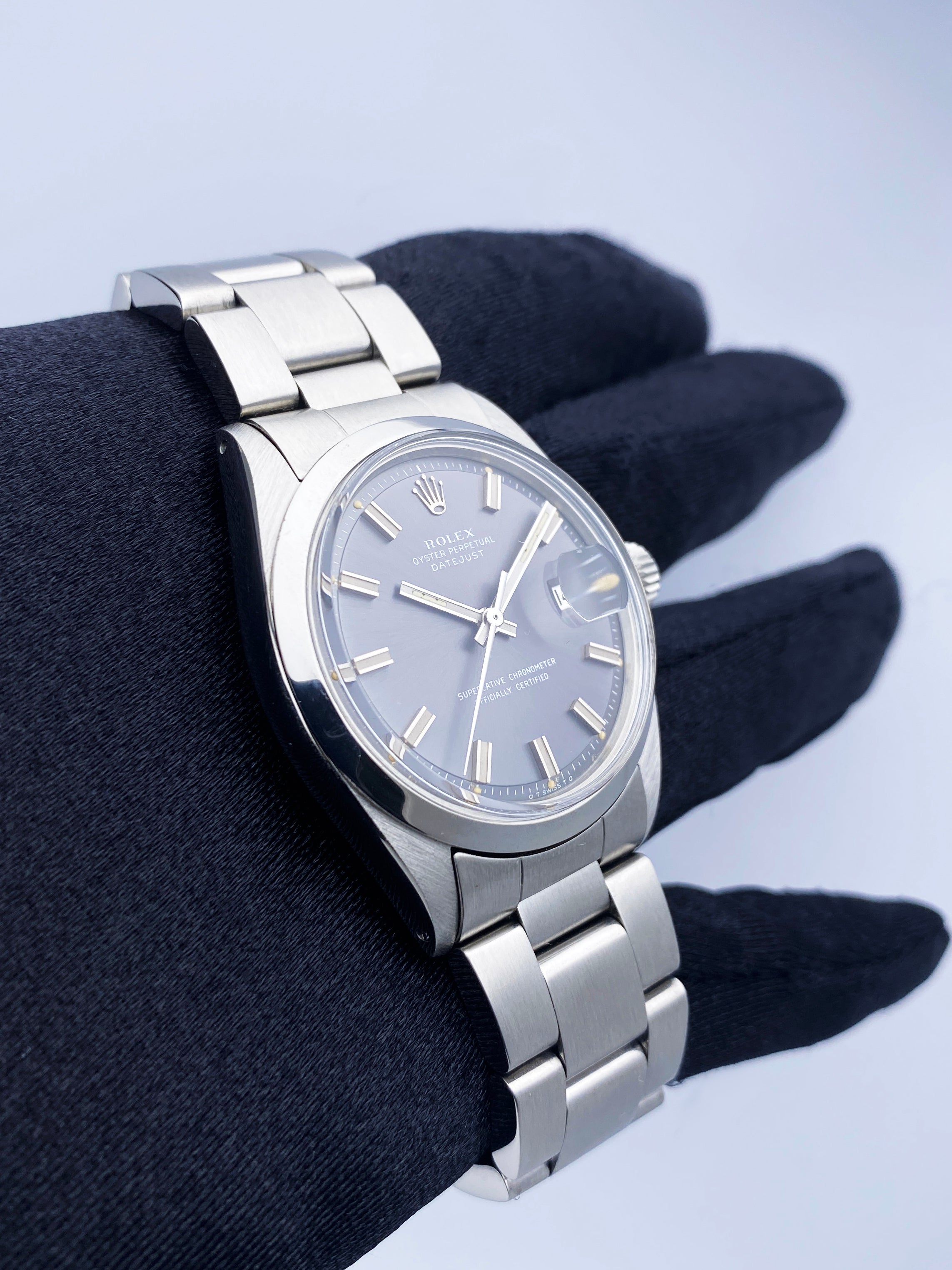 Rolex Oyster Perpetual Datejust 1600 Slate Dial Mens Watch – Phigora