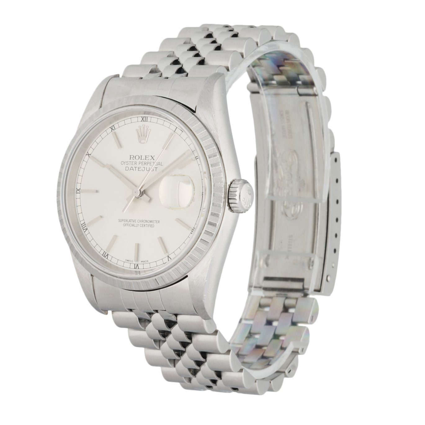 Rolex Oyster Perpetual Datejust 16220 Men’s Watch Box & Papers - Wristwatch