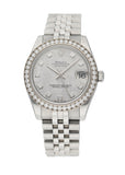 Rolex Oyster Perpetual DateJust 178384 Meteorite Diamond Dial Watch - Wristwatch