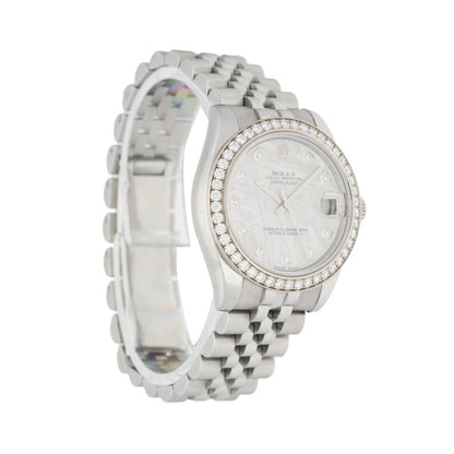 Rolex Oyster Perpetual DateJust 178384 Meteorite Diamond Dial Watch - Wristwatch